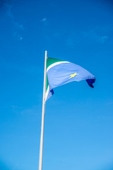 A beautiful view of brazil state flag (bandeira do mato grosso do sul)