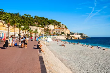 Crédence de cuisine en verre imprimé Nice Promenade des Anglais in Nice