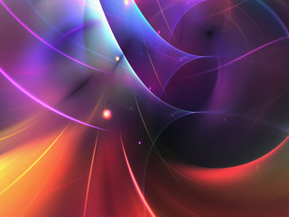 purple abstract fractal background 3d rendering illustration