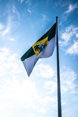 A beautiful view of brazil state flag (bandeira do rio grande do norte).