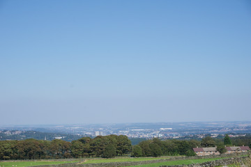 View of Sheffield City from Peak District