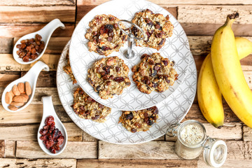 cookies vegan aux flocons d'avoine et banane
