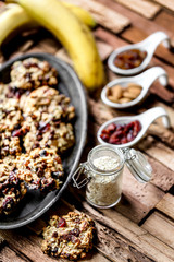 cookies vegan aux flocons d'avoine et banane