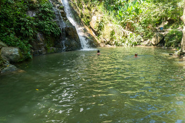 Una cascada en Minca, Santa Marta