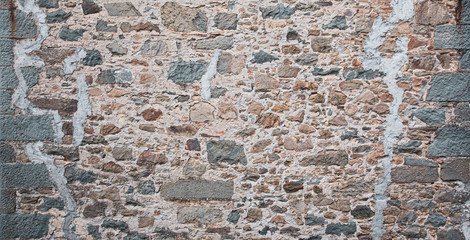 Rustic Stone Wall, Italian House, Vintage, Italy