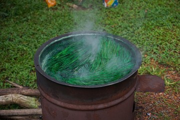 barrel in the garden