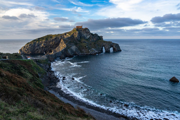 San Juan de Gaztelugatxe is one of the most popular destination in Basque Country, Bermeo, Spain