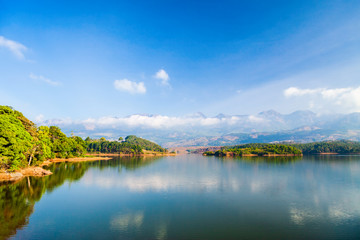 Dam lake near Munnar, India