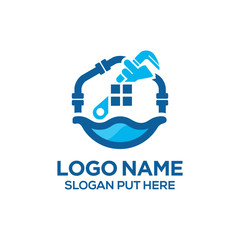 Plumber logo/identity design template vector