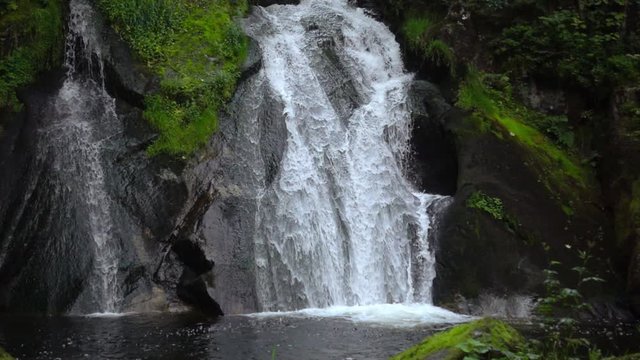 waterfall at Triberg in Thi black forest are Germany 