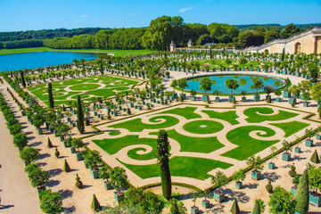 Gardens of Versailles famous landmark  - obrazy, fototapety, plakaty