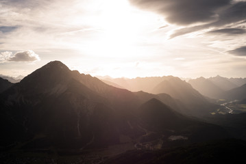 Berge sonnenaufgang Hiking Österreich Tirol ups daniel wandern