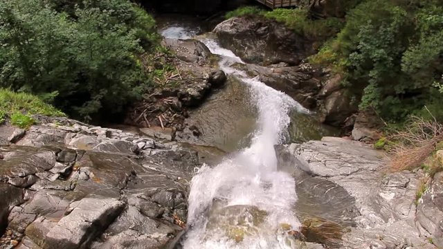 Gunster waterfall in Austria Alps near Murau
