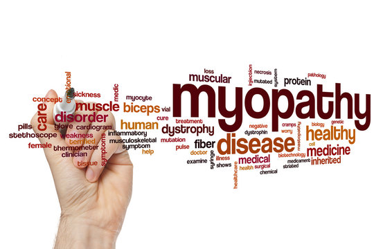 Myopathy word cloud