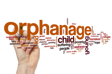 Orphanage word cloud