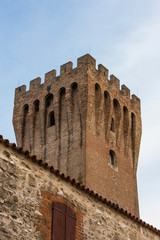 Fototapeta premium The castle of San Martino della Vaneza in the Euganei hills