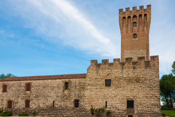 The castle of San Martino della Vaneza in the Euganei hills