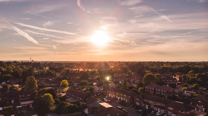 Sunrise Over A City