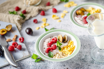 Easy and delicious cornflakes breakfast