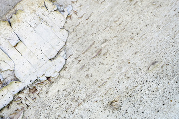 Old peeling paint on a wooden surface. retro wall background.