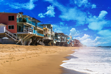 Malibu beach houses in california