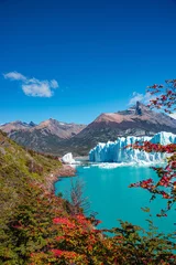 Foto auf Acrylglas Wonderful view at the huge Perito Moreno glacier in Patagonia in golden Autumn, South America © neurobite