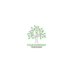 tree life logo design vector