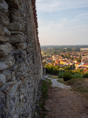 Pietrasanta, view of the Rocca di Sala - city walls