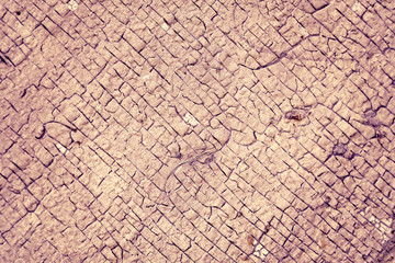 Old peeling paint on a wooden surface. retro wall background.