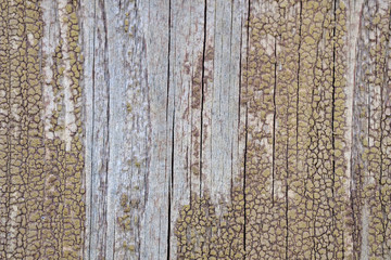 Obraz premium Old peeling paint on a wooden surface. retro wall background.