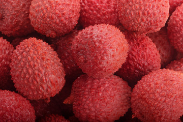 pink fresh lychee beautiful background