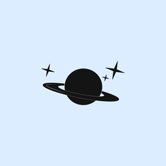 Obraz premium saturn planet icon. elements of space icon. signs, symbols collection, simple icon for websites, web design, mobile app