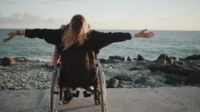 She is happy and free despite handicap