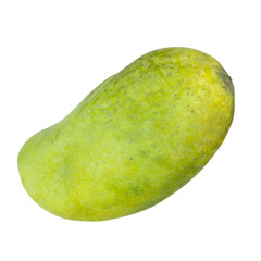 fresh green  mango isolated on white background