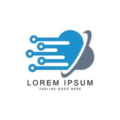 Fototapeta premium cloud logo template