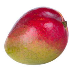red yellow mango isolated on white background