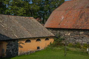 Fototapeta na wymiar Old smithy from 1700s in the municipality Österbybruk north of Stockholm and Uppsala.