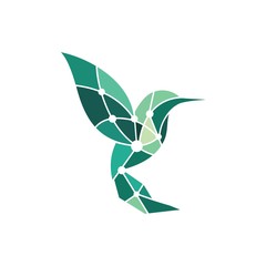 bird and technology logo template