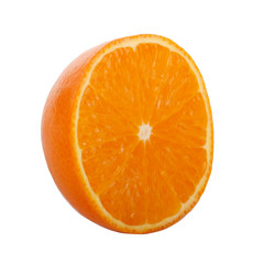 half of mineola isolated on white background