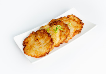 Potato Pancakes, Draniki, Deruny, Potato Latkes or Boxties