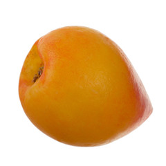 fresh nectarine isolated on white background