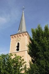 Fototapeta na wymiar Église Saint-Adrien de Dreischor (Zélande- Pays-Bas)