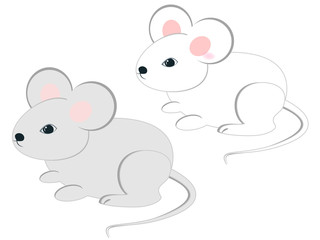 Two cartoon rats.