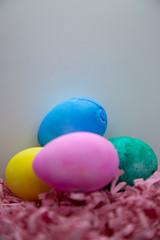 Easter Eggs In Easter Grass