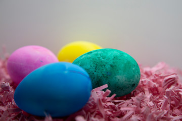 Easter Eggs In Easter Grass