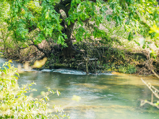 Water wheel at the DuoYiHe river near LuoPing in Yunnan province China.