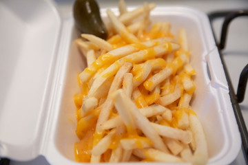 Cheesy Fries With Jalapeno