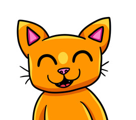 Cute Stylized Orange Cat