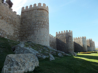 Fototapeta na wymiar Murallas de Ávila