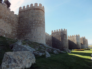 Fototapeta na wymiar Murallas de Ávila